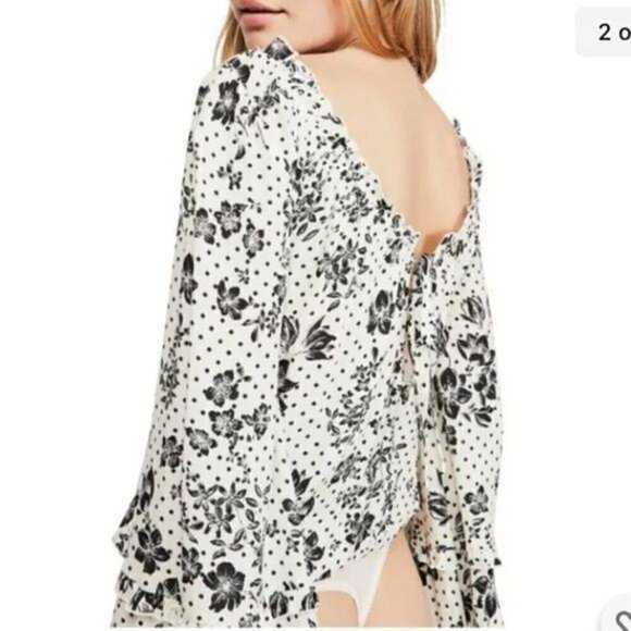 Free People One On One Date Bodysuit Tea Combo size small - Picture 3 of 13